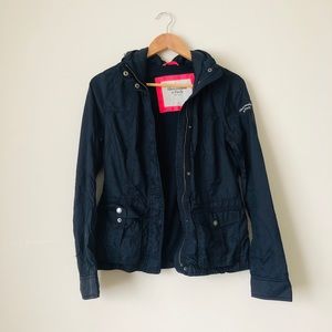 abercrombie windbreaker jacket in navy, size M